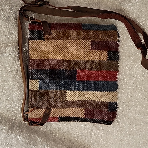 Women's Woven Wool Crossbody Purse - Picture 3 of 13